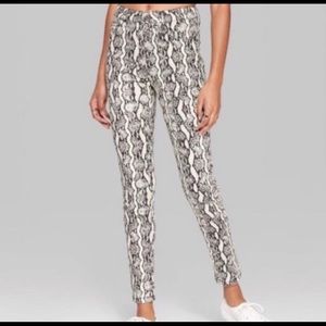 Wild fable snake print jeans